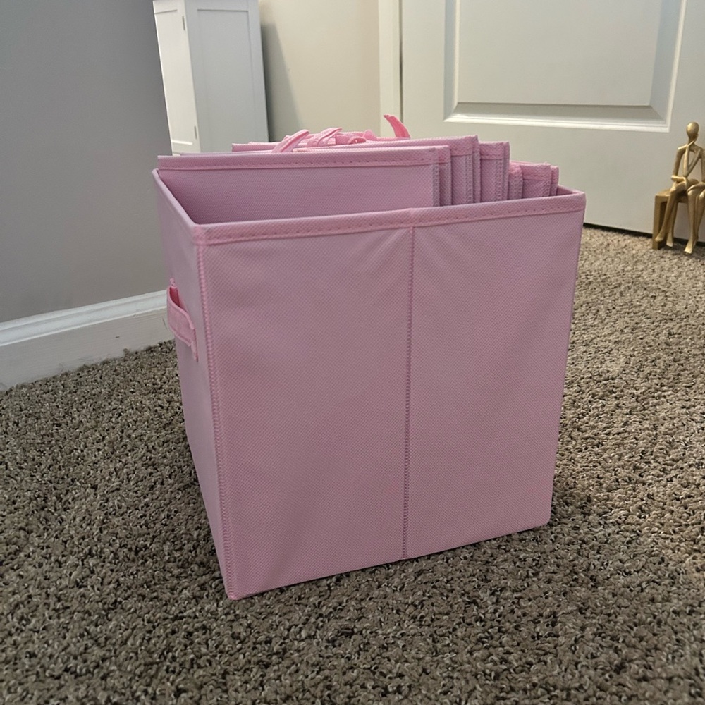 Pink Storage Bin - Picture 2 of 4